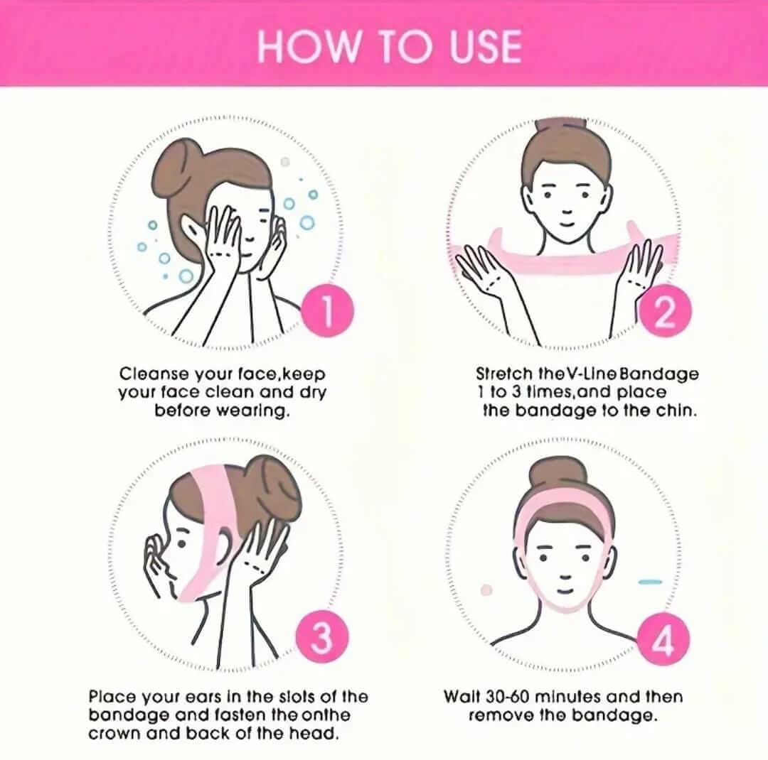 1PC V-Line Lifting Face Mask Adjustable Chin Slimming Strap