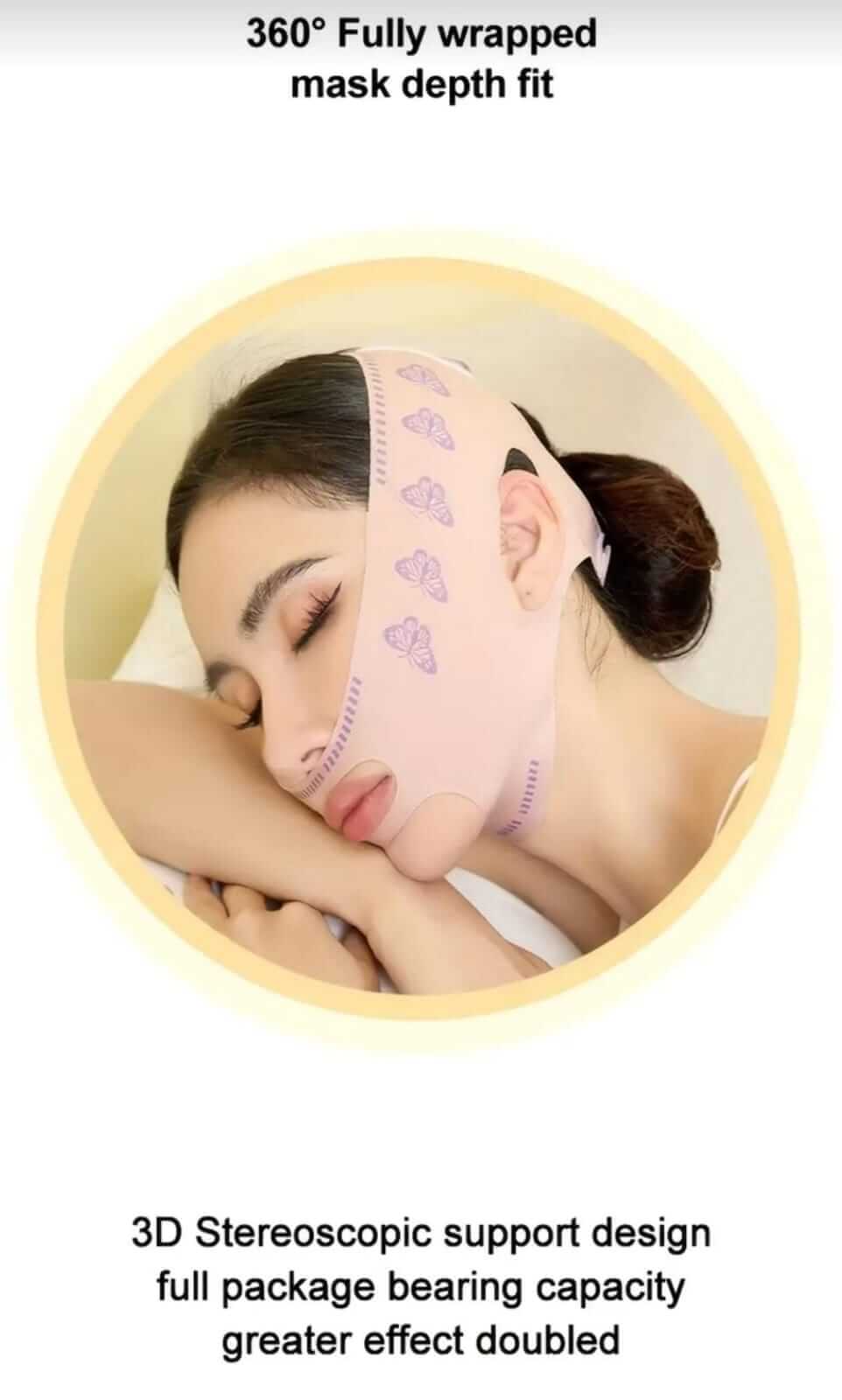 1PC V-Line Lifting Face Mask Adjustable Chin Slimming Strap